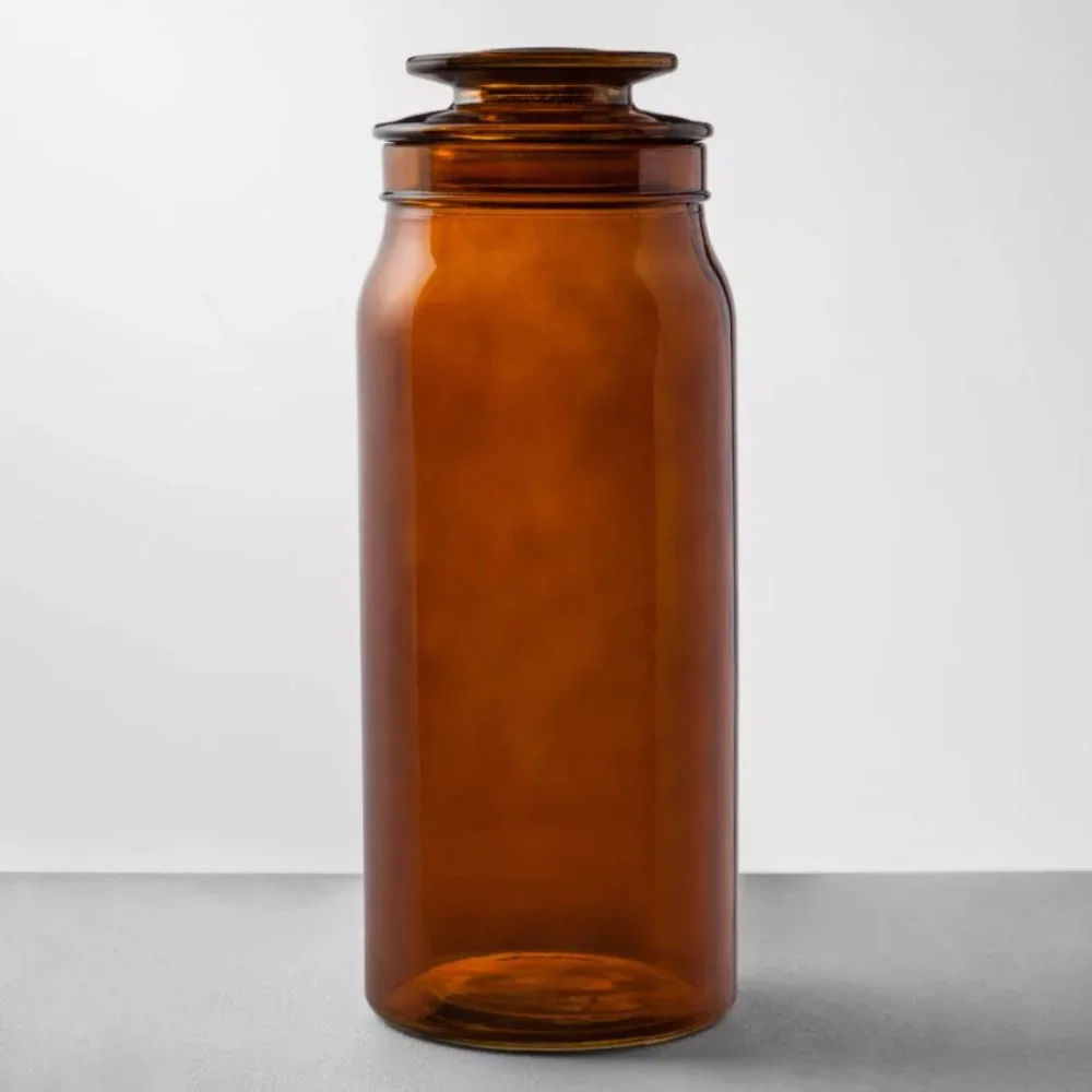 Hearth & Hand - Bath Canister Amber Large New